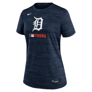 Detroit tigers nike womens authentic collection velocity performance t shirt Navy S