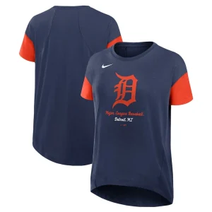 Detroit tigers nike womens flowy t shirt Navy