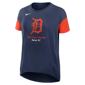Detroit tigers nike womens flowy t shirt Navy S