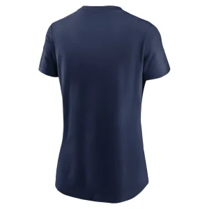 Detroit tigers nike womens fuse wordmark t shirt Navy M
