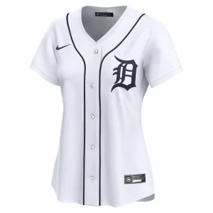 Detroit tigers nike womens home limited custom jersey White M