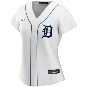 Detroit tigers nike womens home replica custom jersey White M