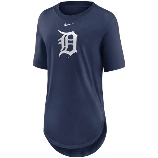 Detroit tigers nike womens mascot outline weekend tri blend t shirt Navy S