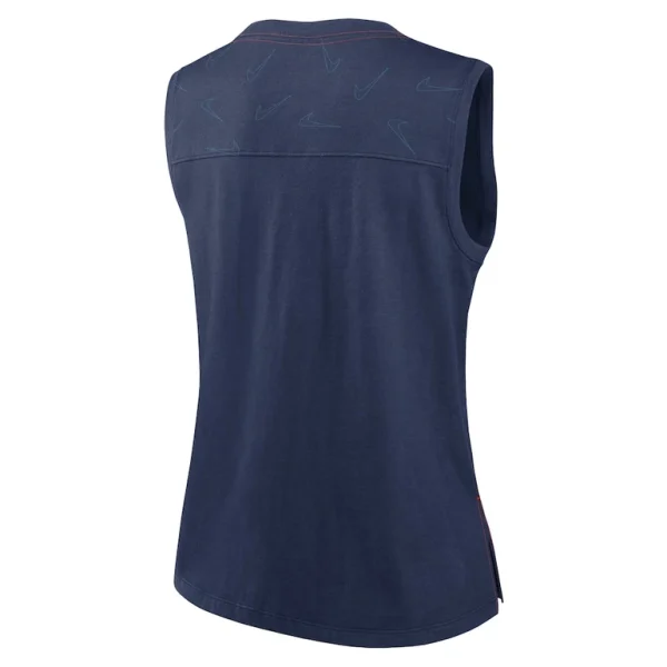 Detroit tigers nike womens muscle play tank top Navy M