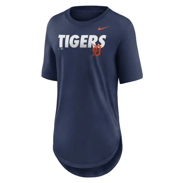 Detroit tigers nike womens nickname weekend tri blend t shirt Navy S