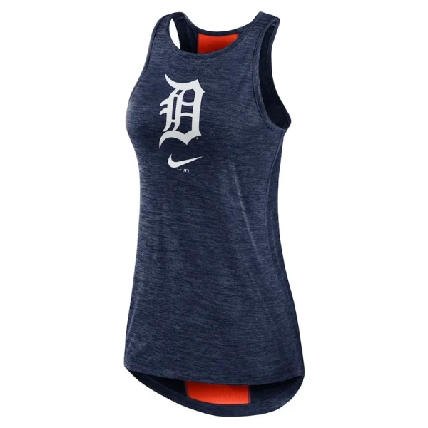 Detroit tigers nike womens right mix high neck tank top Navy S