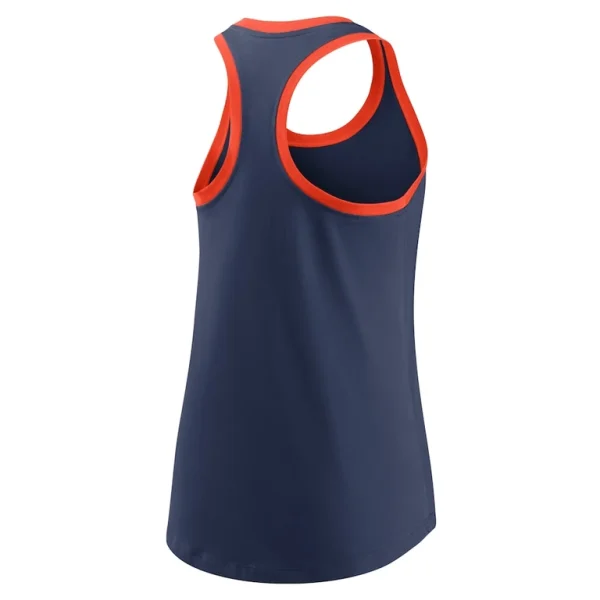 Detroit tigers nike womens tech tri blend tank top Navy M