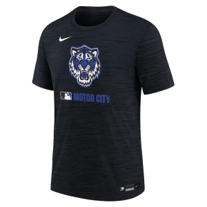Detroit tigers nike youth authentic collection city connect velocity performance t shirt Navy Yth M
