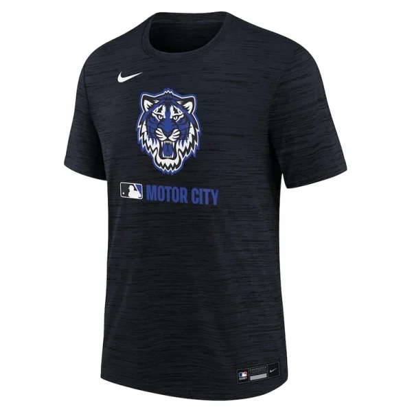 Detroit tigers nike youth authentic collection city connect velocity performance t shirt Navy Yth M