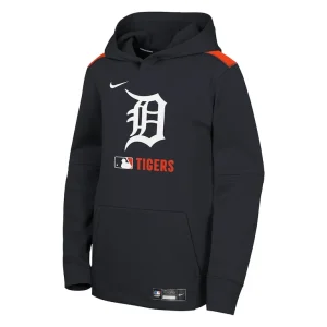 Detroit tigers nike youth authentic collection performance pullover hoodie Navy Yth M