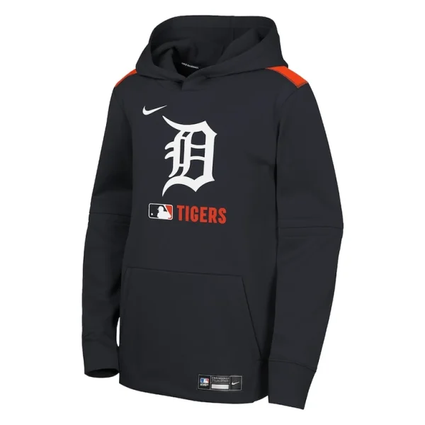 Detroit tigers nike youth authentic collection performance pullover hoodie Navy Yth M