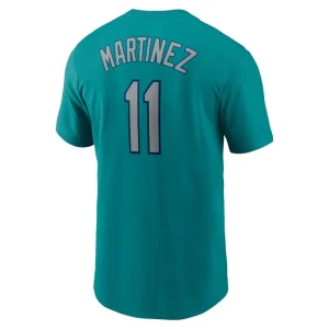 Edgar martinez seattle mariners nike cooperstown collection name number t shirt Aqua L