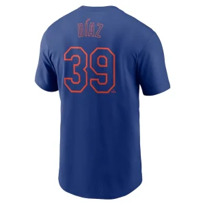 Edwin diaz new york mets nike fuse name number t shirt Royal L