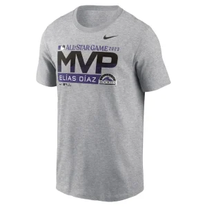 Elias diaz nike 2023 mlb all star game mvp t shirt Heather gray M