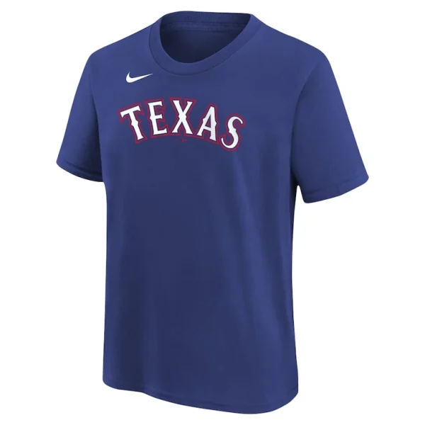 Ezequiel duran texas rangers nike youth name number t shirt Royal Yth M