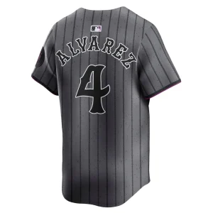 Francisco alvarez new york mets nike city connect limited jersey Gray L