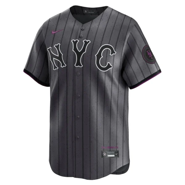 Francisco alvarez new york mets nike city connect limited jersey Gray M