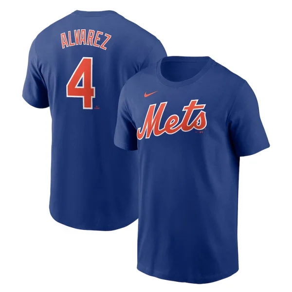 Francisco alvarez new york mets nike fuse name number t shirt Royal