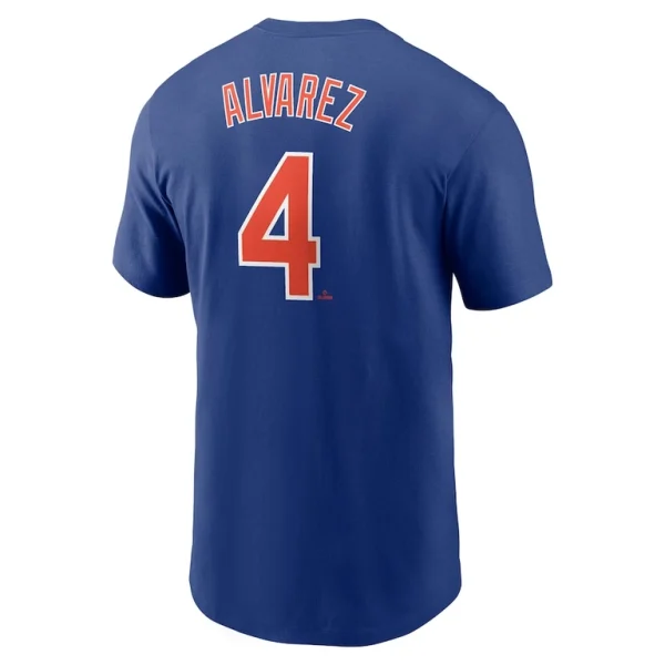 Francisco alvarez new york mets nike fuse name number t shirt Royal L