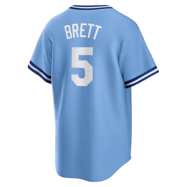 George brett kansas city royals nike road cooperstown collection player jersey Light blue L