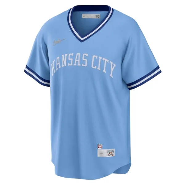 George brett kansas city royals nike road cooperstown collection player jersey Light blue M