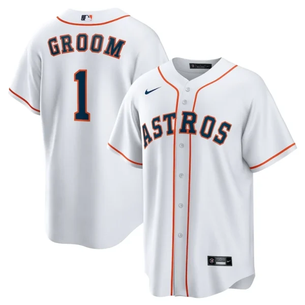 Houston astros nike 1 groom home replica jersey White