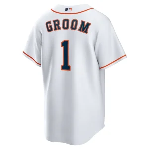 Houston astros nike 1 groom home replica jersey White L