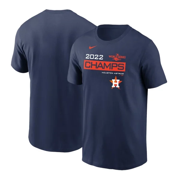 Houston astros nike 2022 world series champions celebration t shirt Navy