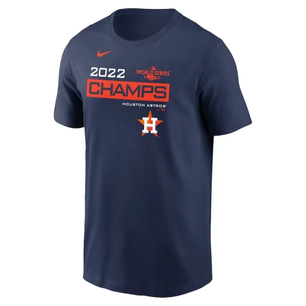 Houston astros nike 2022 world series champions celebration t shirt Navy M