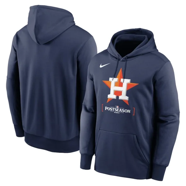 Houston astros nike 2024 mlb postseason authentic collection therma pullover hoodie Navy