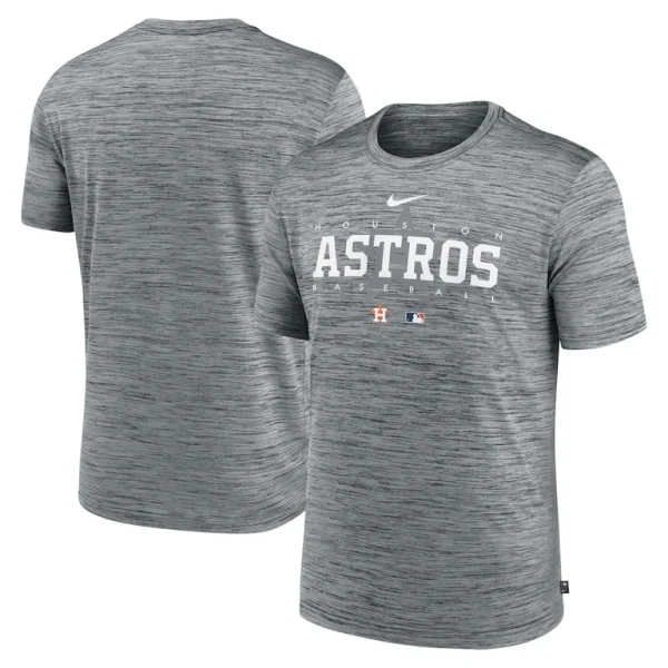 Houston astros nike authentic collection velocity performance practice t shirt Heather gray
