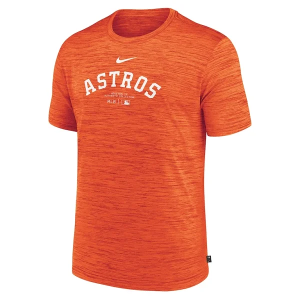 Houston astros nike authentic collection velocity performance practice t shirt Orange M