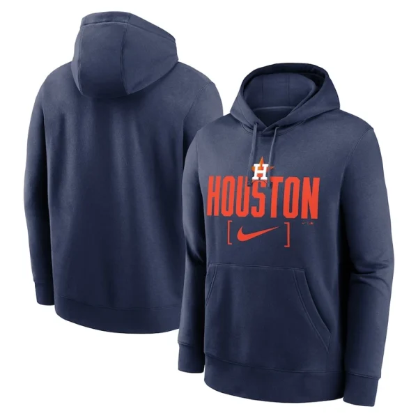 Houston astros nike club slack pullover hoodie Navy