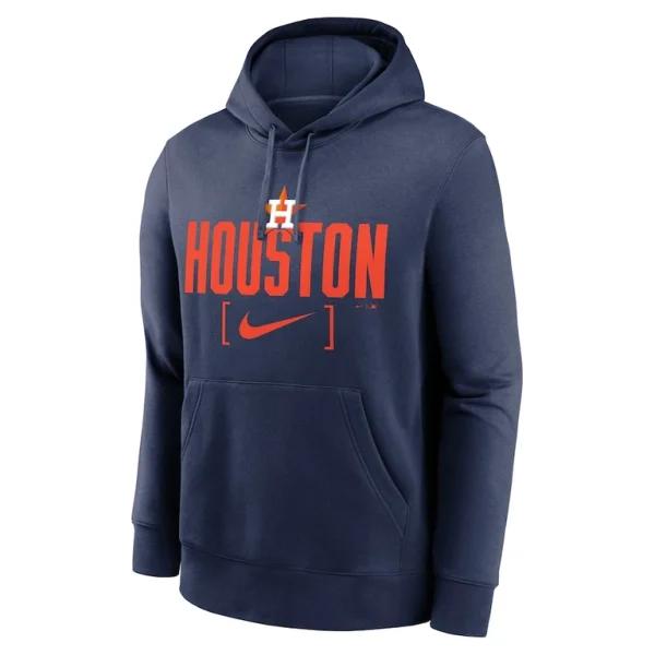 Houston astros nike club slack pullover hoodie Navy M