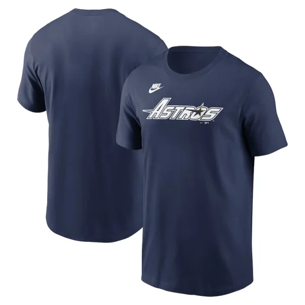 Houston astros nike cooperstown wordmark t shirt Navy