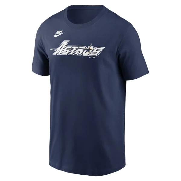 Houston astros nike cooperstown wordmark t shirt Navy M