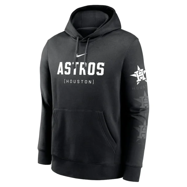Houston astros nike fashion club pullover hoodie Black M