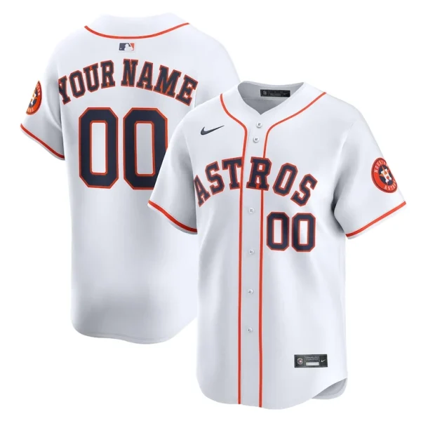 Houston astros nike home limited custom jersey White