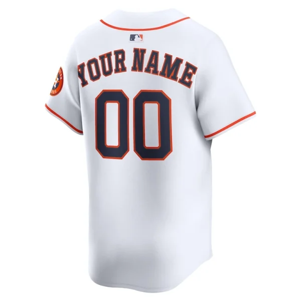 Houston astros nike home limited custom jersey White L