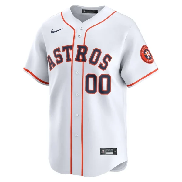 Houston astros nike home limited custom jersey White M