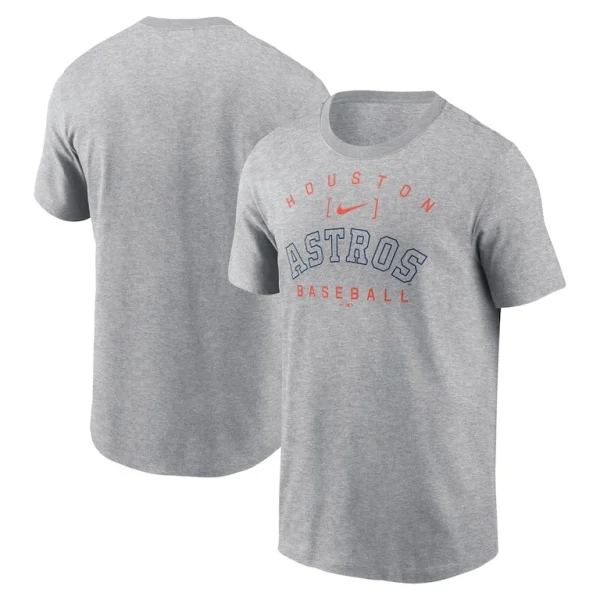 Houston astros nike home team athletic arch t shirt Heather gray