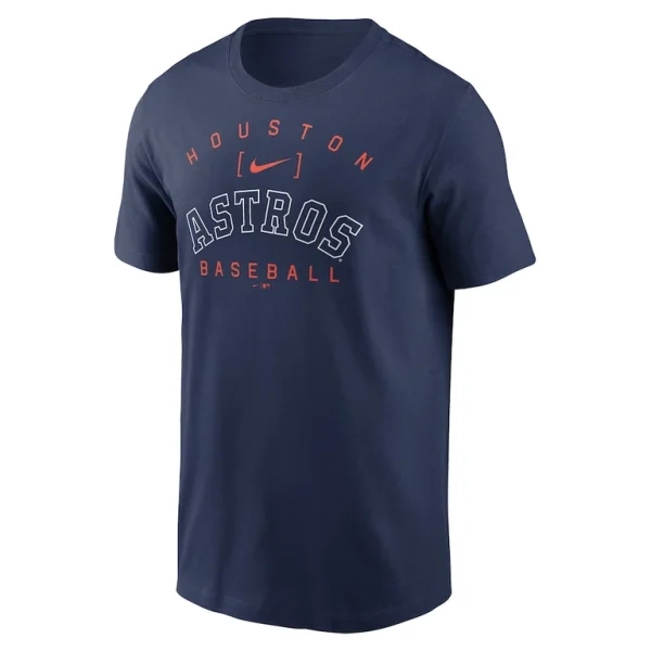 Houston astros nike home team athletic arch t shirt Navy M