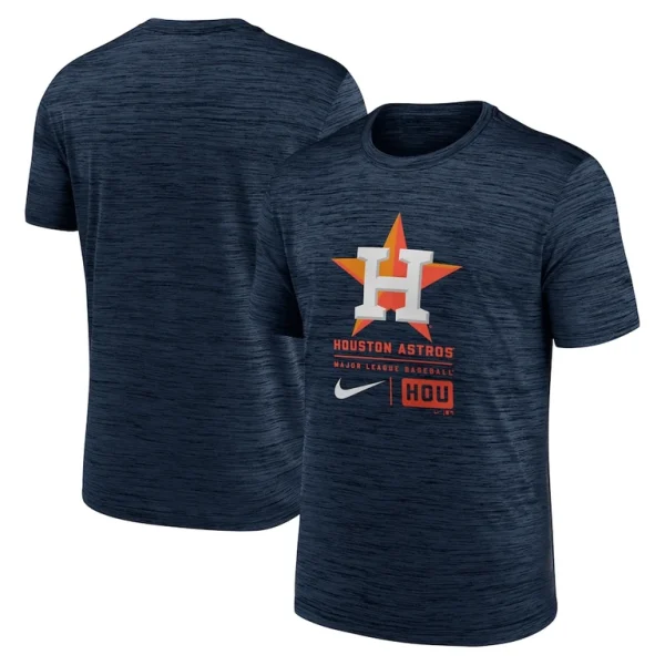 Houston astros nike large logo velocity t shirt Navy