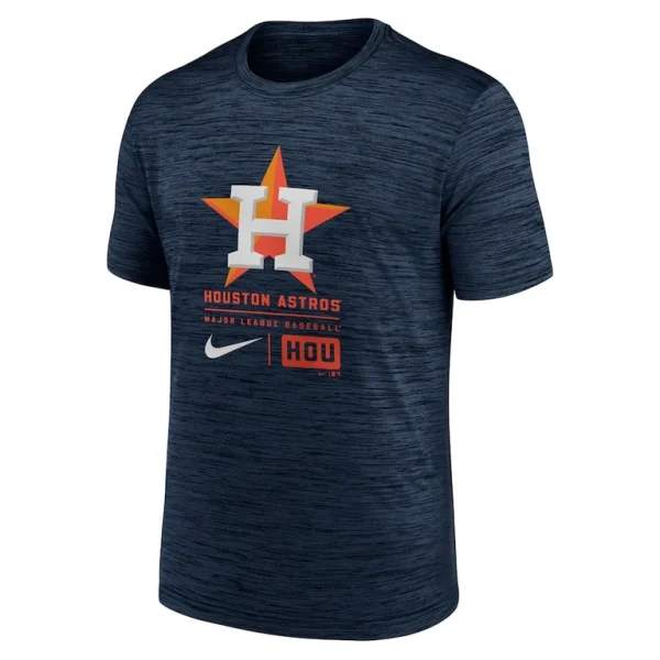 Houston astros nike large logo velocity t shirt Navy M