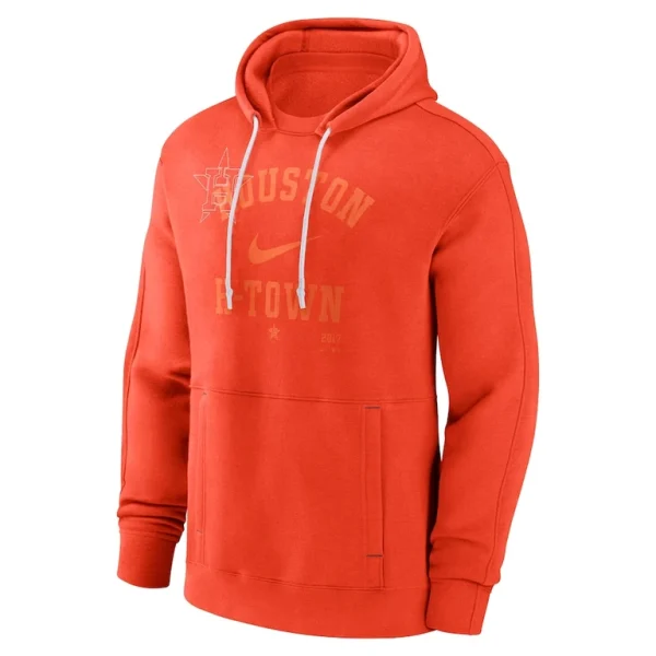 Houston astros nike statement ball game pullover hoodie Orange M