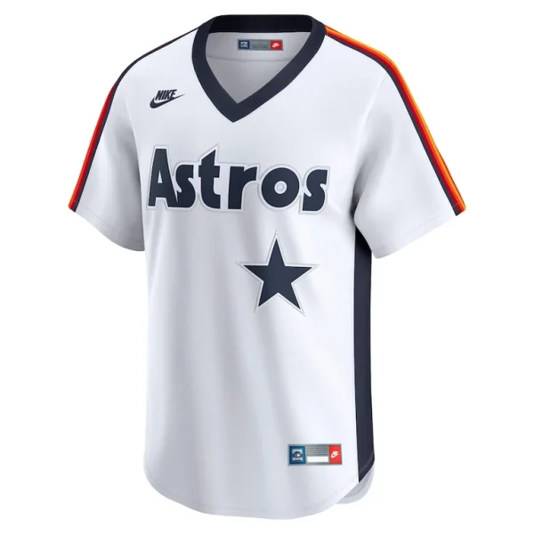 Houston astros nike throwback cooperstown collection limited jersey White M