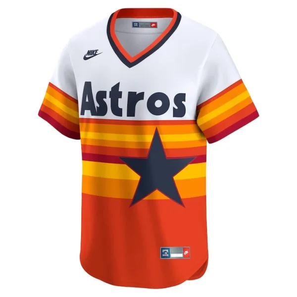 Houston astros nike throwback cooperstown collection limited jersey White M