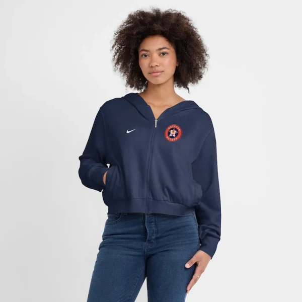 Houston astros nike womens chill full zip hoodie Navy L