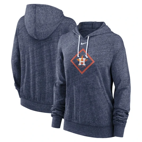 Houston astros nike womens diamond icon gym vintage lightweight hooded top Navy