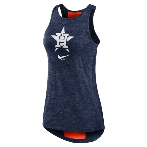 Houston astros nike womens right mix high neck tank top Navy S